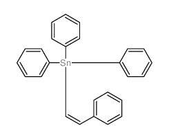 Stannane,triphenyl(2-phenylethenyl)-结构式