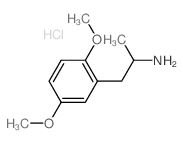 1-(2,5-dimethoxyphenyl)propan-2-amine,hydrochloride结构式