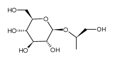 1-O-β-D-glucosyl-(2R)-propylene glycol Structure