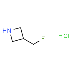 3-(氟甲基)氮杂环丁烷盐酸盐结构式