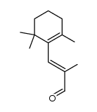 2-methyl-3-(2,6,6-trimethyl-cyclohex-1-enyl)-acrylaldehyde Structure