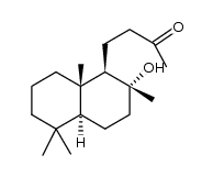 (+)-8α-hydroxy-14,15-bisnorlabdan-13-one Structure