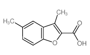 3,5-二甲基-1-苯并呋喃-2-羧酸结构式