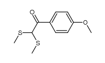 2,2-di(methylthio)-1-(4-methoxyphenyl)-1-ethanone Structure