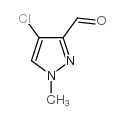 4-氯-1-甲基-吡唑-3-甲醛结构式
