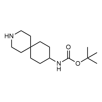 (3-氮杂螺环[5.5]十一烷-9-基)氨基甲酸叔丁酯结构式