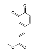methyl 3-(3,4-dioxocyclohexa-1,5-dien-1-yl)prop-2-enoate结构式