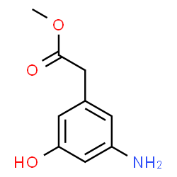 Methyl 2-(3-aMino-5-hydroxyphenyl)acetate结构式