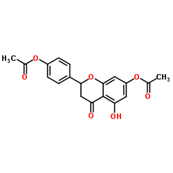 柚皮素-7,4'-二醋酸酯结构式