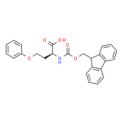 (S)-2-(((9H-芴-9-基)甲氧基)羰基)氨基)-4-苯氧基丁酸结构式