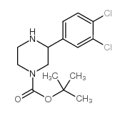 1-Boc-3-(3,4-二氯苯基)哌嗪结构式