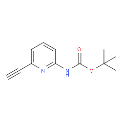 tert-Butyl (6-ethynylpyridin-2-yl)carbamate Structure