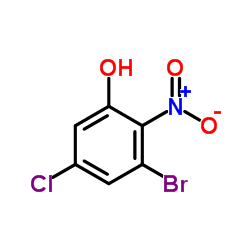 3-Bromo-5-chloro-2-nitrophenol Structure