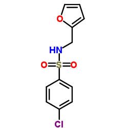 4-Chloro-N-(2-furylmethyl)benzenesulfonamide Structure