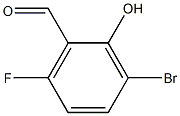 3-bromo-6-fluoro-2-hydroxybenzaldehyde Structure