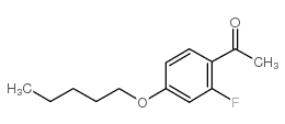 2-氟-4-n-戊基氧基苯乙酮结构式