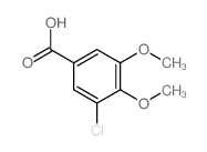 3-氯-4,5-二甲氧基苯甲酸结构式