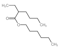 Hexanoic acid, 2-ethyl-, hexyl ester Structure