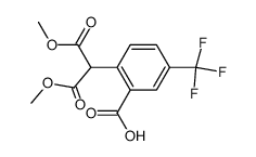 5-trifluoromethyl-2-(1,3-dimethoxy-1,3-dioxopropan-2-yl)benzoic acid Structure