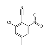 2-chloro-4-methyl-6-nitrobenzonitrile Structure