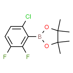 2,3-Difluoro-6-chlorophenylboronic acid pinacol ester Structure