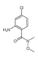 2-Amino-4-chloro-N-methoxy-N-methyl-benzamide Structure
