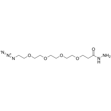 Azido-PEG4-hydrazide结构式