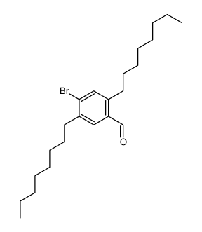 4-bromo-2,5-dioctylbenzaldehyde结构式