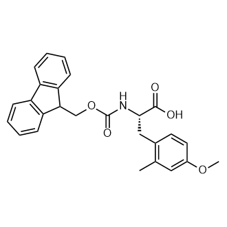 (S)-2-((((9H-Fluoren-9-yl)methoxy)carbonyl)amino)-3-(4-methoxy-2-methylphenyl)propanoic acid Structure