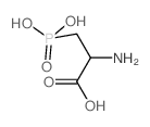 L-(+)-2-氨基-3-磷丙酸结构式