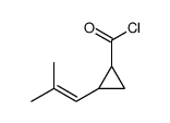 Cyclopropanecarbonyl chloride, 2-(2-methyl-1-propenyl)- (9CI)结构式