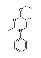 anilinomethyl(diethoxymethyl)silicon Structure