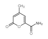 4-甲基-2-氧-2H-吡喃-6-甲酰胺结构式