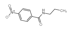 4-硝基-N-丙基苯甲酰胺结构式