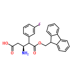 Fmoc-(S)-3-Amino-4-(3-fluorophenyl)-butyric acid Structure