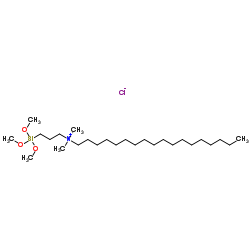 二甲基十八烷基[3-(三甲氧基硅基)丙基]氯化铵结构式