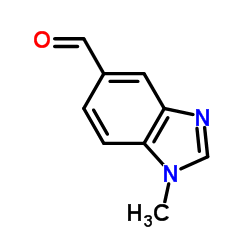 1-甲基-1H-苯并咪唑-5-甲醛结构式