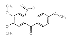 Benzophenone, 4,4',5-trimethoxy-2-nitro- (en) Structure
