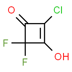 2-Cyclobuten-1-one,2-chloro-4,4-difluoro-3-hydroxy-结构式
