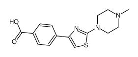 4-[2-(4-甲基-哌嗪-1-基)-噻唑-4-基]-苯甲酸结构式