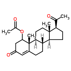 Hydroxyprogesterone acetate Structure