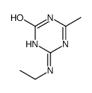 2-(ethylamino)-6-methyl-1H-1,3,5-triazin-4-one结构式