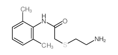 2-[(2-aminoethyl)thio]-N-(2,6-dimethylphenyl)acetamide structure
