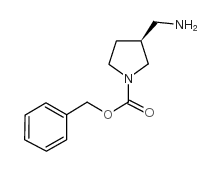3-氨基甲基吡咯烷-1-甲酸苄酯结构式