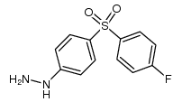 1-[4-[(4-fluorophenyl)sulfonyl]phenyl]hydrazine Structure