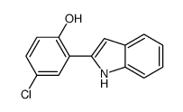 4-chloro-2-(1H-indol-2-yl)phenol结构式