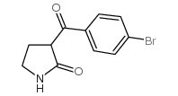 3-(4-Bromo-benzoyl)-pyrrolidin-2-one Structure