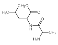 L-丙氨酰-L-亮氨酸结构式