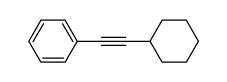 1-(2-cyclohexylethynyl)benzene结构式