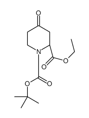 (R)-(+)-1-Boc-4-氧哌啶-2-甲酸乙酯结构式